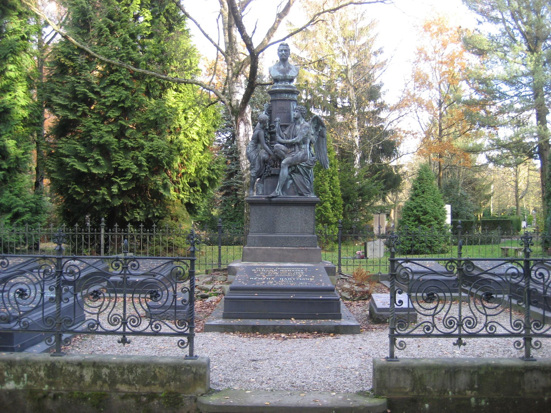 Grabstätte von Richard Hartmann auf Städtischer Friedhof Chemnitz